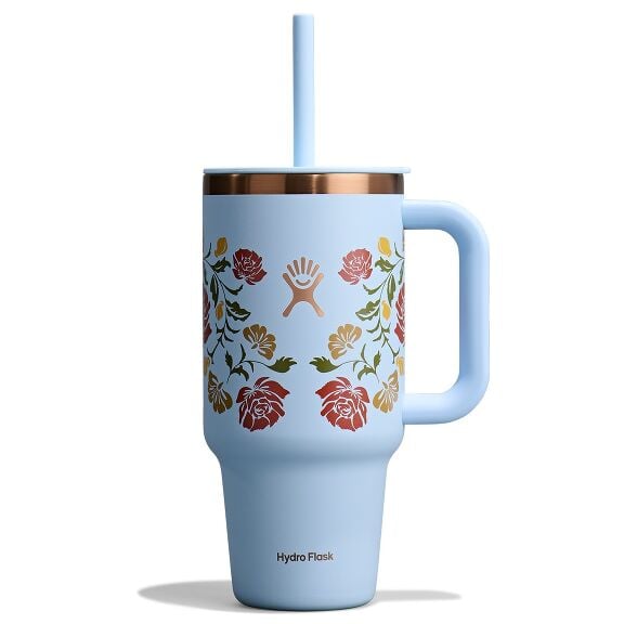 32 oz (946 ml) Travel Tumbler - Western Light Blue