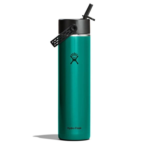 24 oz (710 ml) Lightweight Flex Straw Bottle - Emerald Green