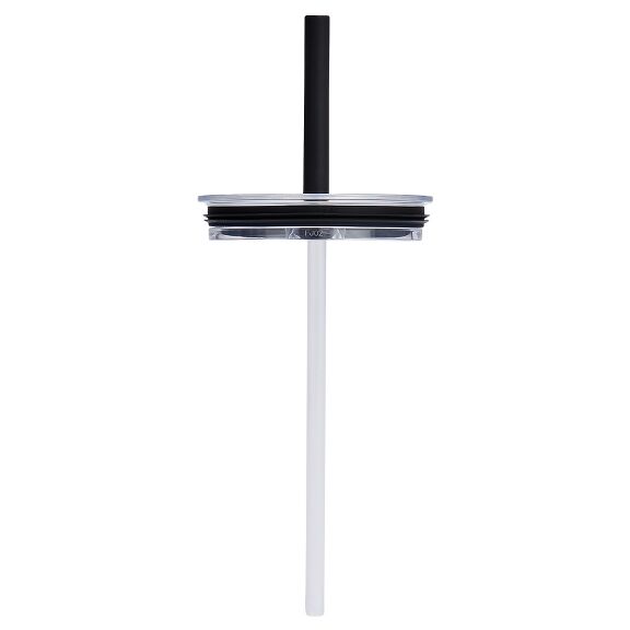 Large Press-In All Around Tumbler Straw Lid - Clear/Black