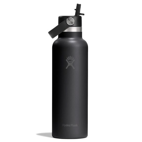 21 oz (621 ml) Standard Mouth with Flex Straw Cap - Tonal Black