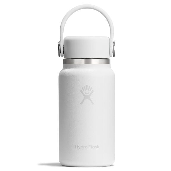 Micro Hydro™ Mini Bottle with Removable FlexClip Bottle Strap - Tonal White