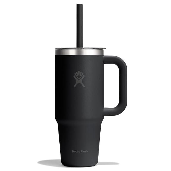 24 oz (710 ml) Travel Tumbler Clear Lid - Tonal Black