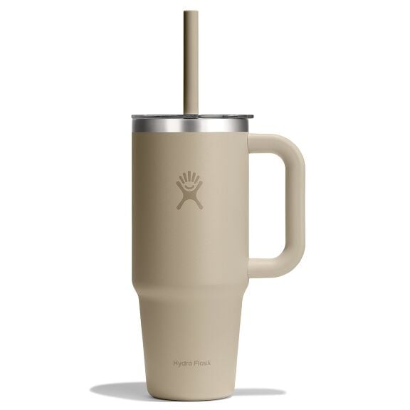 24 oz (710 ml) Travel Tumbler Clear Lid - Tonal Oat
