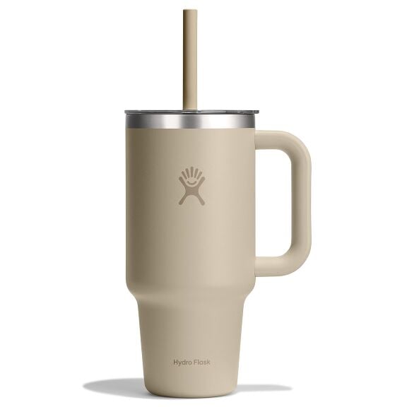 32 oz (946 ml) Travel Tumbler Clear Lid - Tonal Oat
