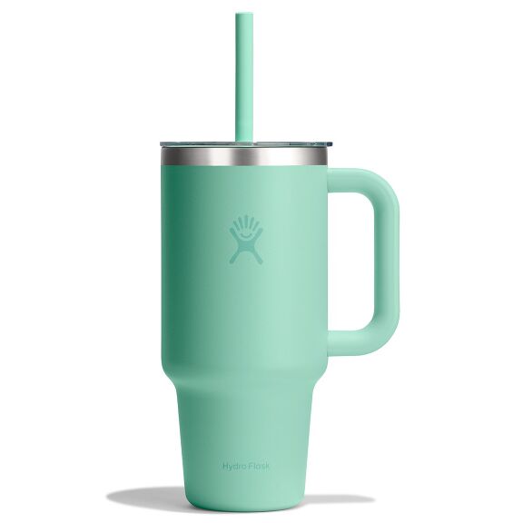 32 oz (946 ml) Travel Tumbler Clear Lid - Mermaid Green