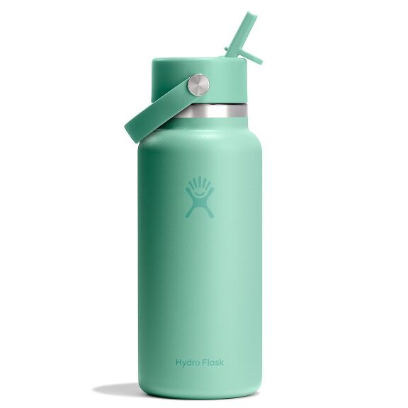 32 oz (946 ml) Wide Mouth with Flex Straw Cap - Mermaid Green
