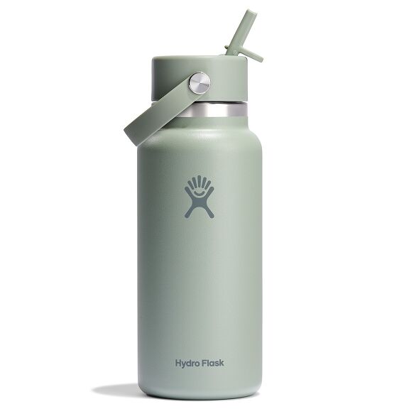 32 oz (946 ml) Wide Mouth with Flex Straw Cap - Agave