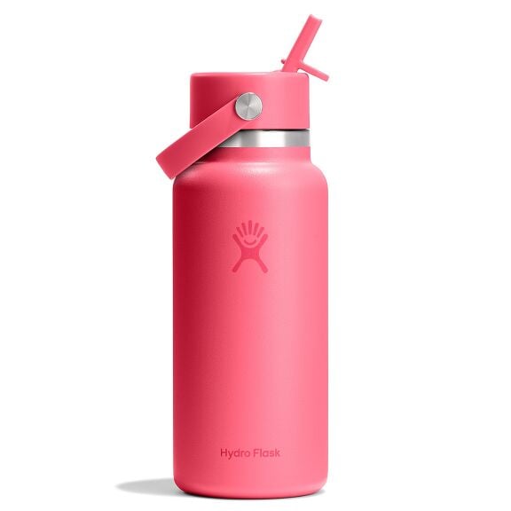 32 oz (946 ml) Wide Mouth with Flex Straw Cap - Popstar Pink