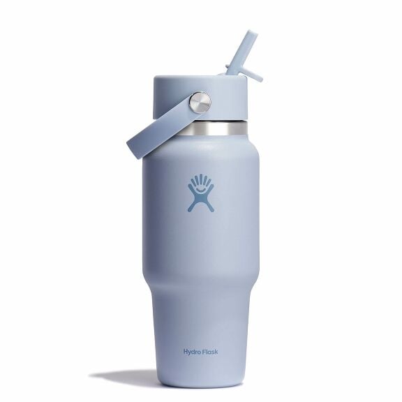 24 oz (710 ml) Wide Mouth Travel Bottle with Flex Straw Cap - Surf