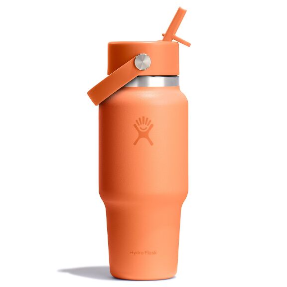 24 oz (710 ml) Wide Mouth Travel Bottle with Flex Straw Cap