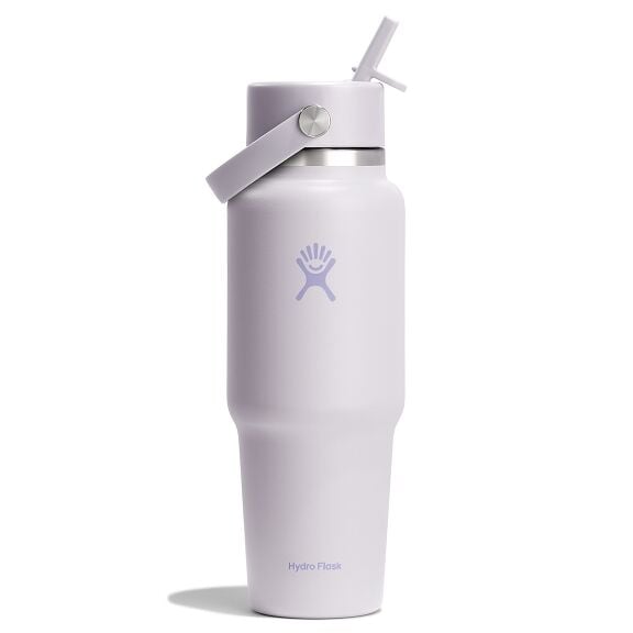 32 oz (946 ml) Wide Mouth Travel Bottle with Flex Straw Cap - Cloud Pink