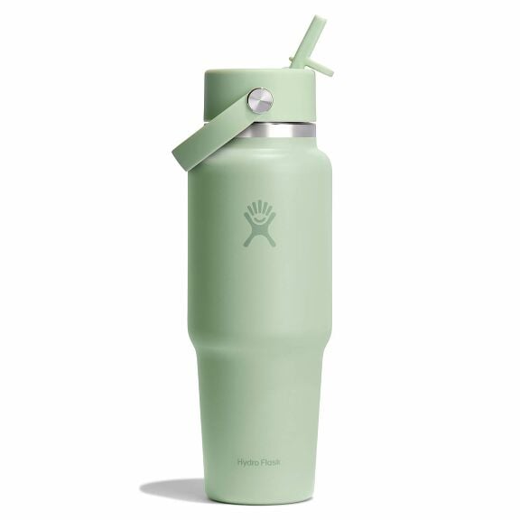 32 oz (946 ml) Wide Mouth Travel Bottle with Flex Straw Cap - Aloe