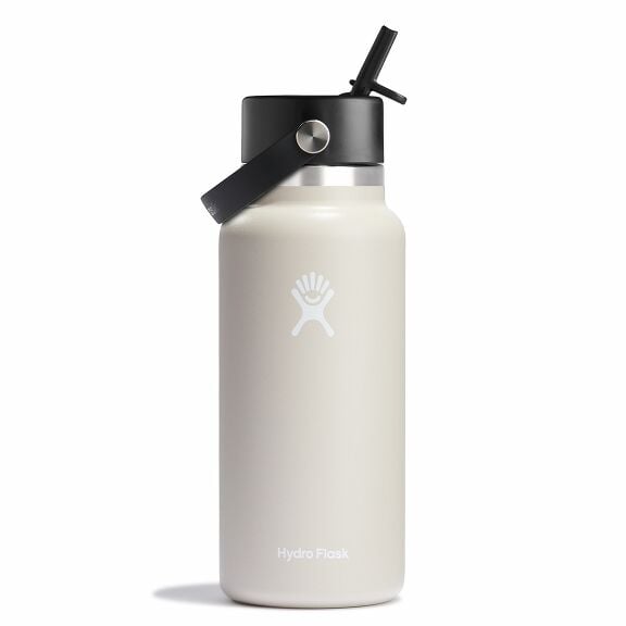 32 oz Wide Mouth with Flex Straw Cap - Oat