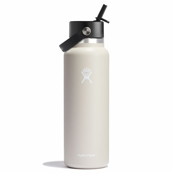 40 oz Wide Mouth with Flex Straw Cap - Oat