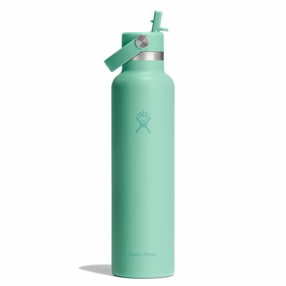 24 oz Standard Mouth with Flex Straw Cap - Mermaid Green