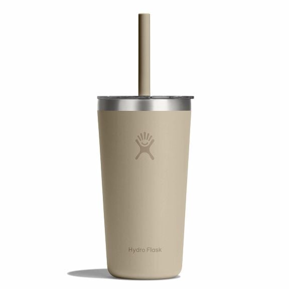 20 oz All Around Tumbler Clear Straw Lid - Oat