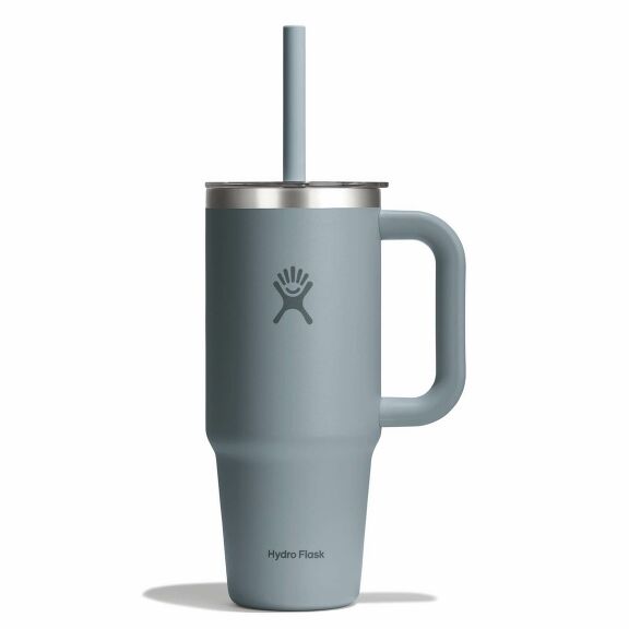 24 oz Travel Tumbler Clear Lid - Shale Gray