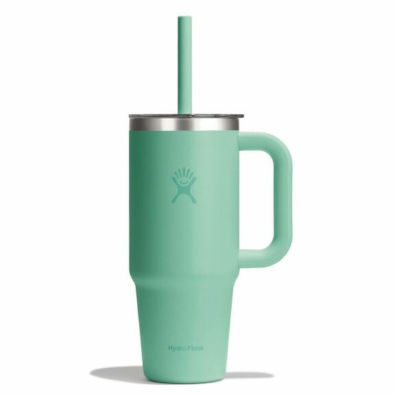 24 oz Travel Tumbler Clear Lid - Mermaid Green