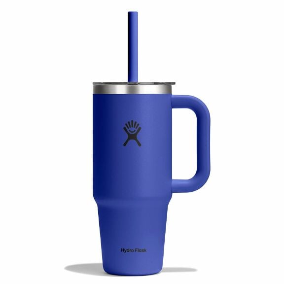 24 oz Travel Tumbler Clear Lid - Capri Blue