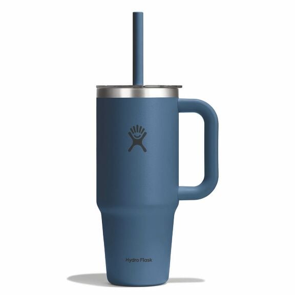 24 oz Travel Tumbler Clear Lid - Harbor Blue