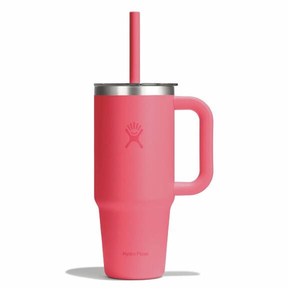 24 oz Travel Tumbler Clear Lid - Popstar Pink