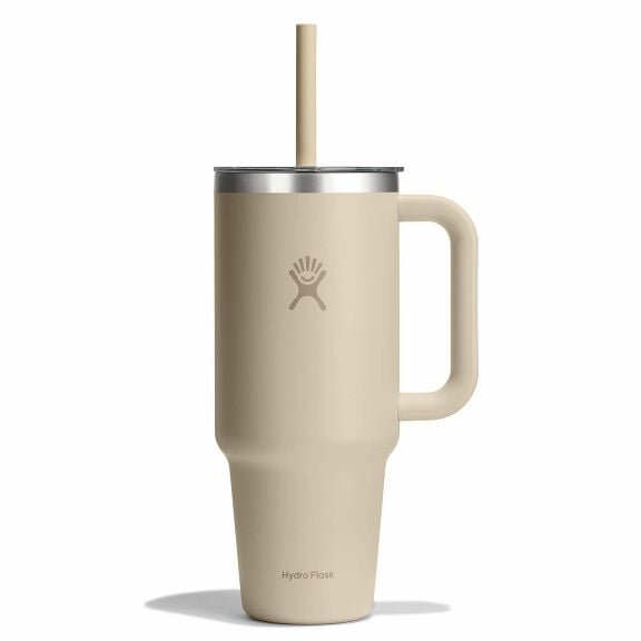 40 oz Travel Tumbler Clear Lid - Oat
