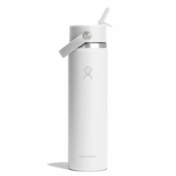 24 oz Wide Flex Straw Cap - Tonal White