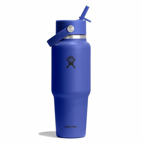 32 oz Travel Bottle with Flex Straw Cap - Capri Blue
