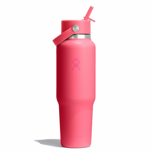 40 oz Travel Bottle with Flex Straw Cap - Popstar Pink