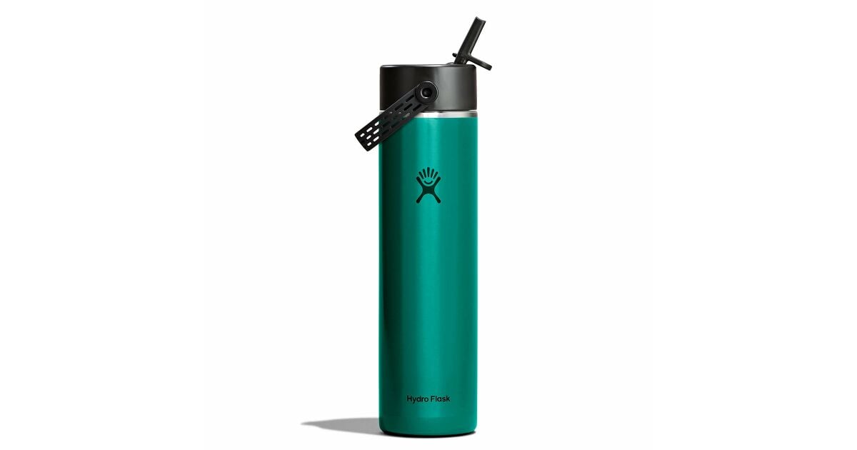 Lightweight Bottle with Flex Straw Cap - 24 oz