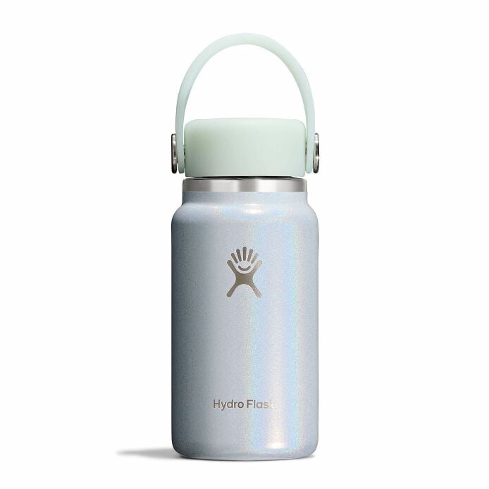 レア【Hydro Flask】Glimmer Blue Mini 限定色　海外 6.7 oz of tiny sips in a mini Hydro Flask bottle