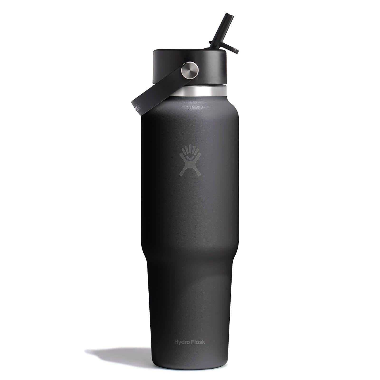 40 oz Travel Bottle with Flex Straw Cap - Tonal Black