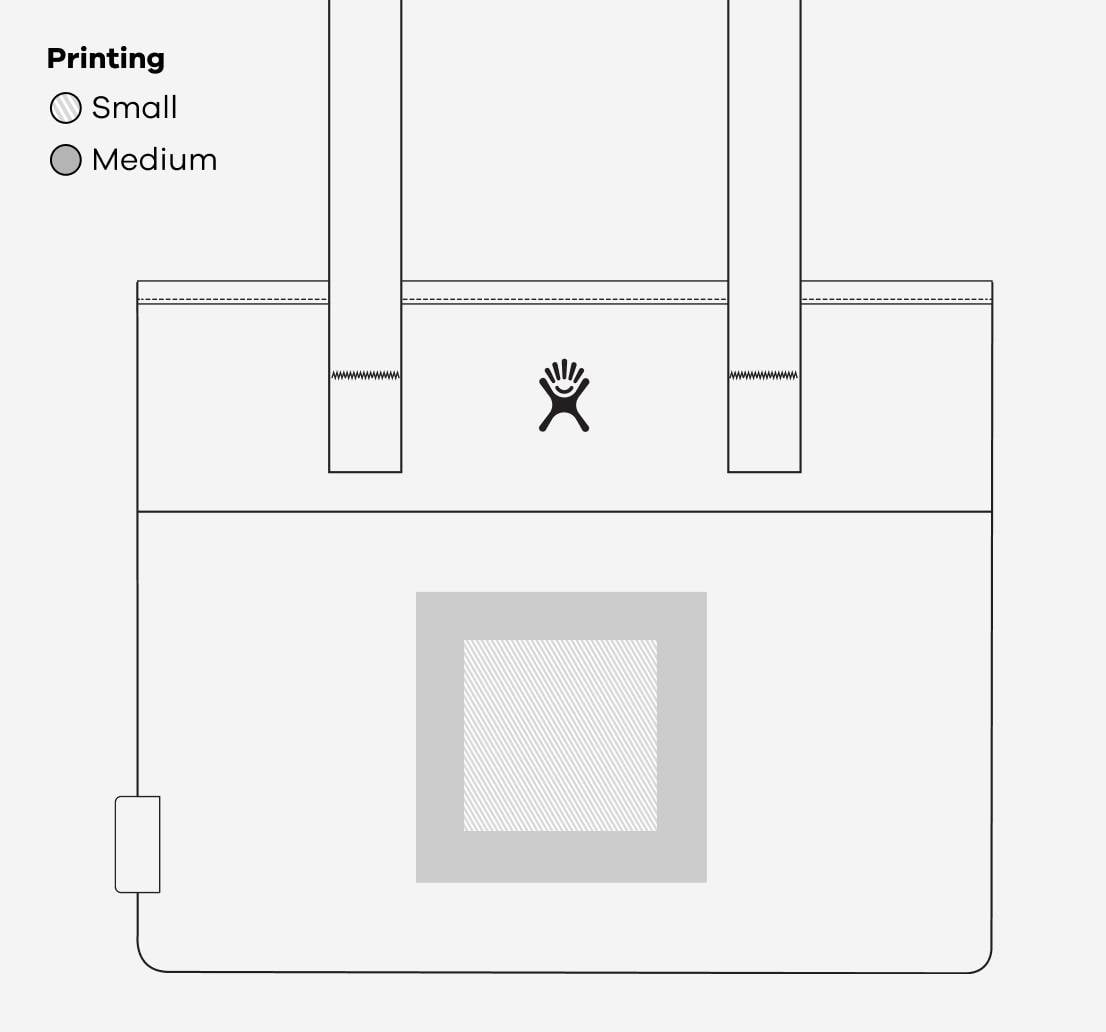 20 L Lunch Tote: PRINTING 4.25 in (diameter) PLACEMENT Front Side & Back Side